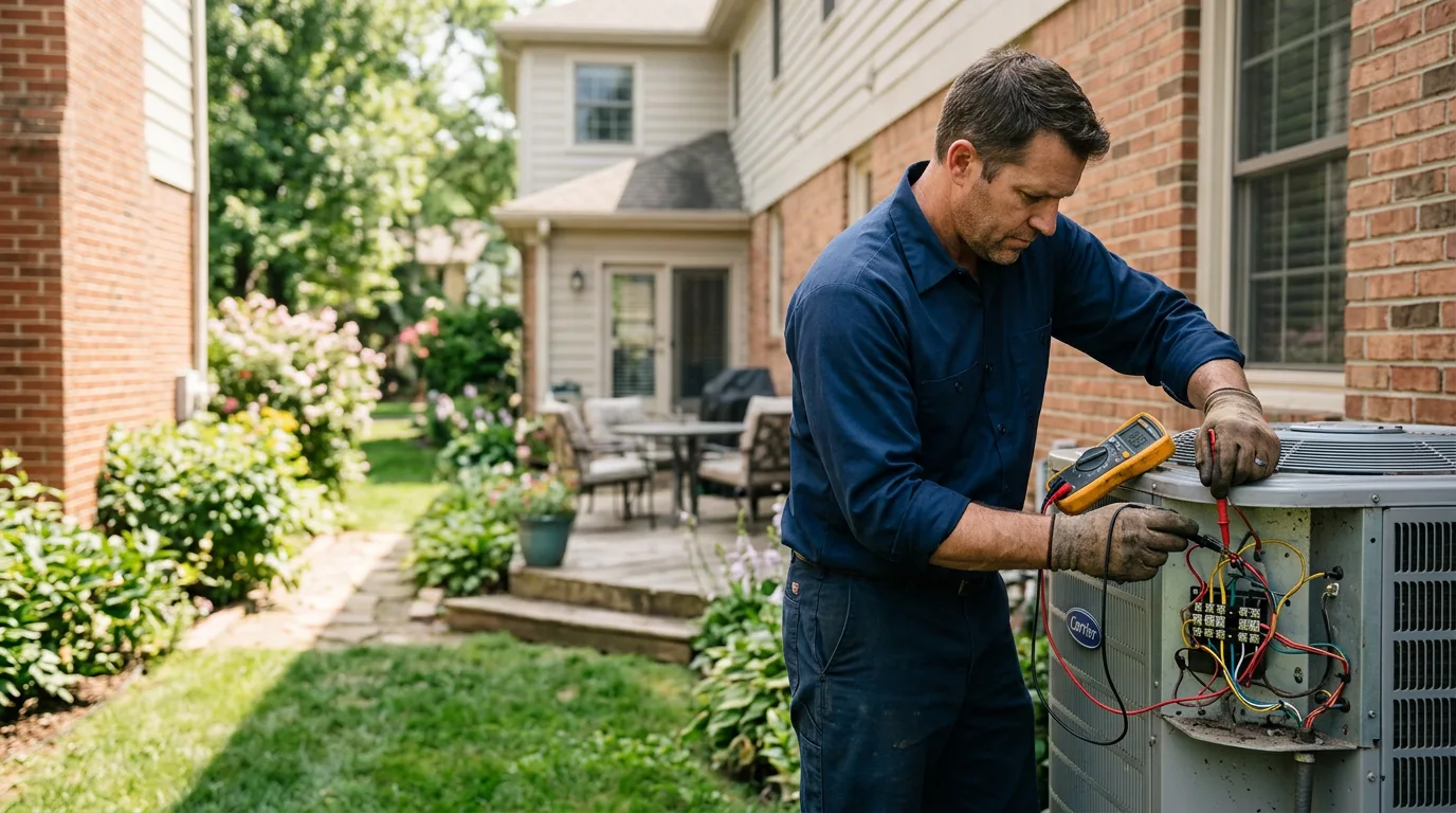 HVAC technician working near Garfield, NJ